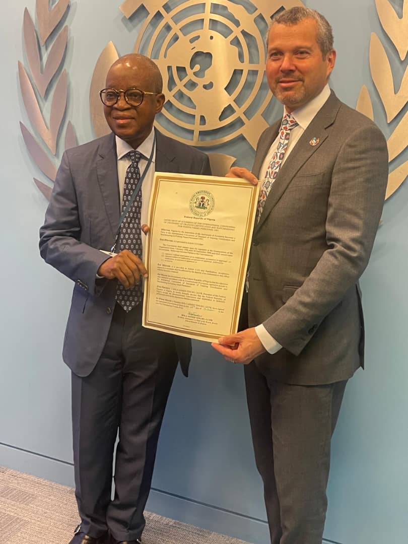 MARITIME GOVERNANCE: OYETOLA DEPOSITS 3 ACCESSION INSTRUMENTS AT IMO… we must continue to strengthen legal instruments to grow maritime – Minister