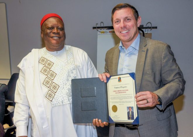 CANADIAN MAYOR HONOURS AKAGBURUONYE FOR ROBUST PHILANTHROPIC PROJECTS;-A New Chapter in Nigeria-Canada Relation
